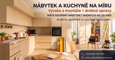 Montáže, výroba nábytku a kuchyní Praha a okolí