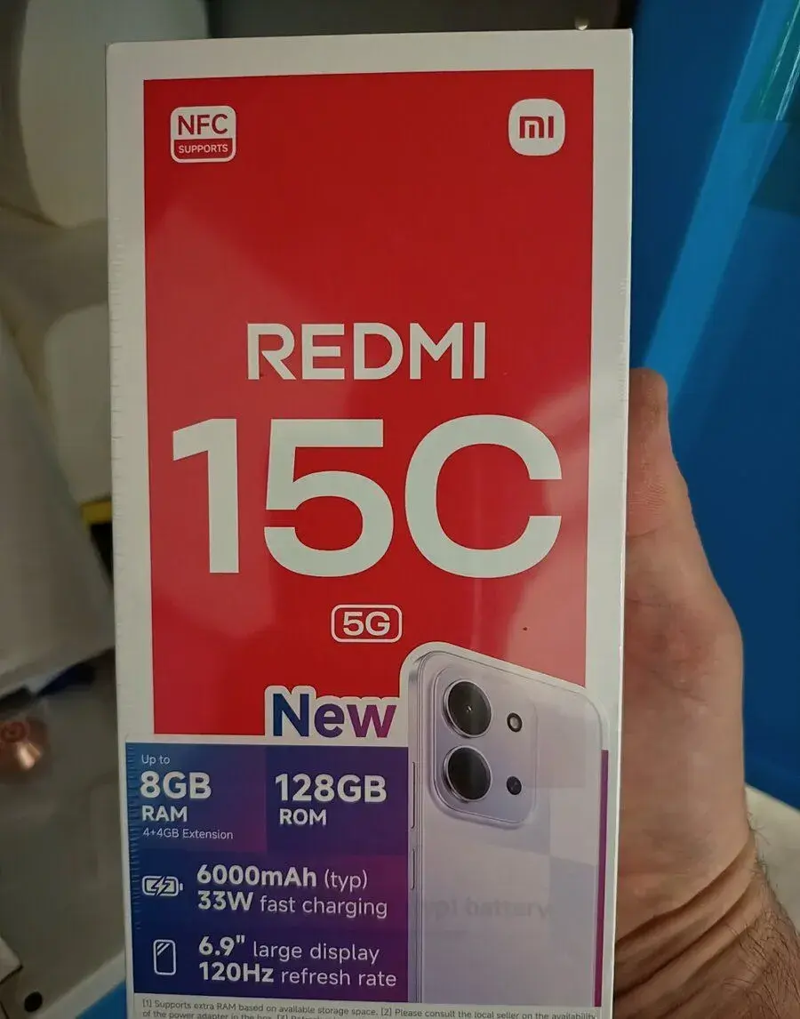 Xiaomi Redmi 15C 5G, 4GB RAM, 128GB