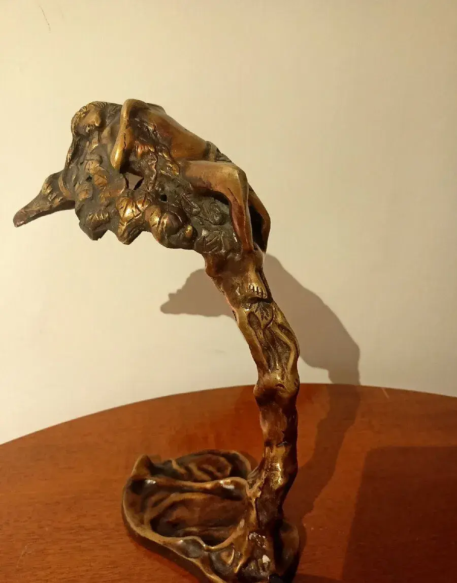 secesní stolní lampa nymfa Dafné