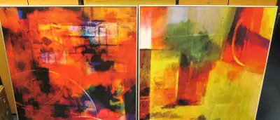 Růžičková - abstrakce tisk na Kapa - 100x100cm