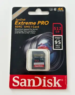 SD karta SanDisk Extreme PRO SDXC 512 GB – UHS-I, 95 MB/s