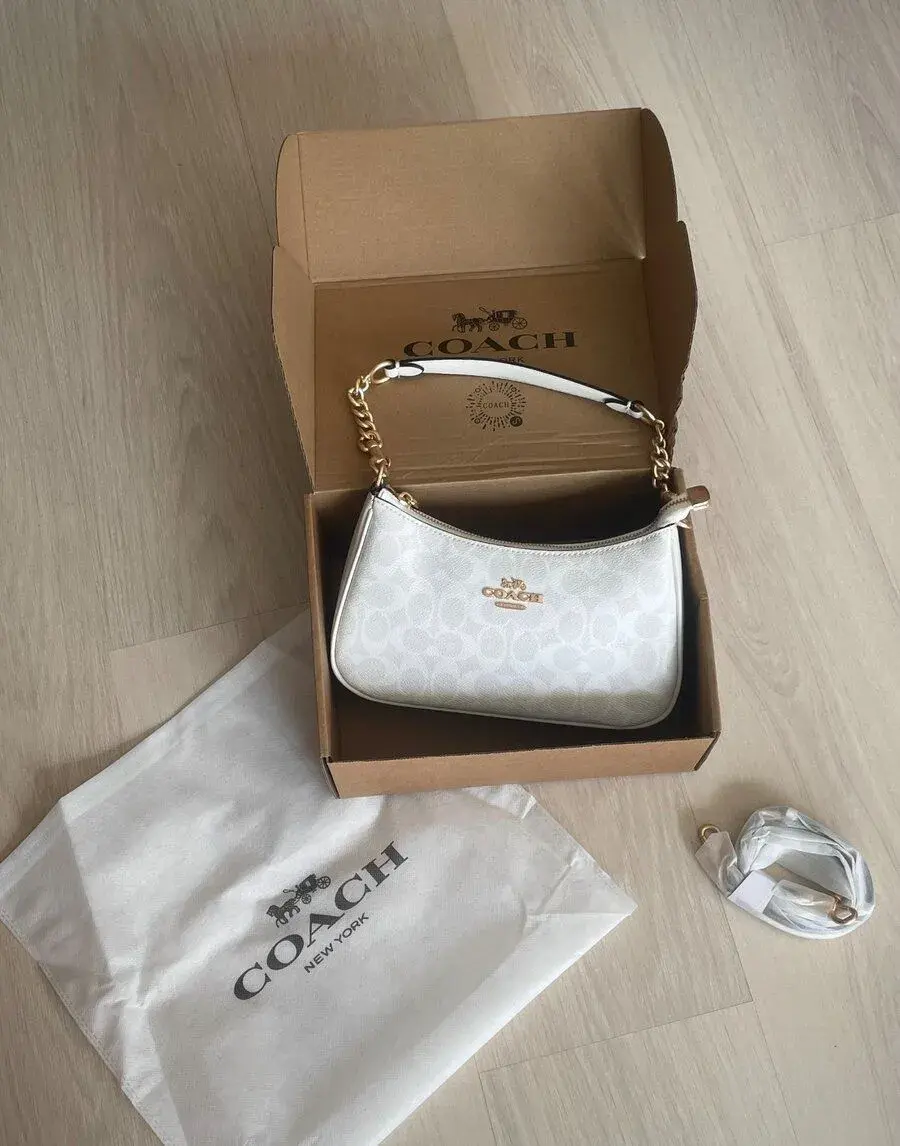 Coach Teri white gold kabelka