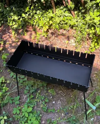 Gril na špízy(mangal)– skládací konstrukce, 3 velikosti