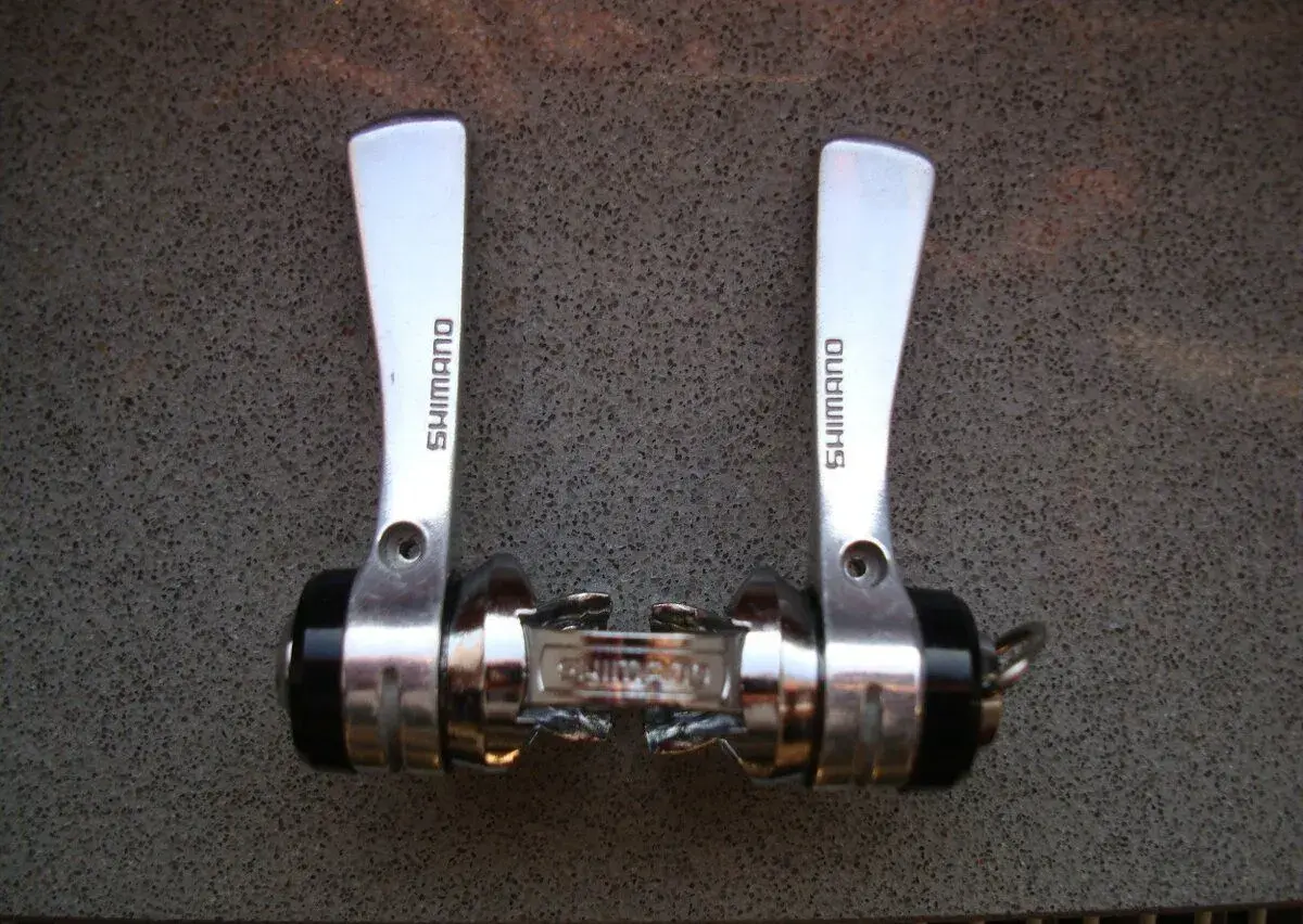 Shimano řadící páčky SL-S434 + shimano I. generace-vintage