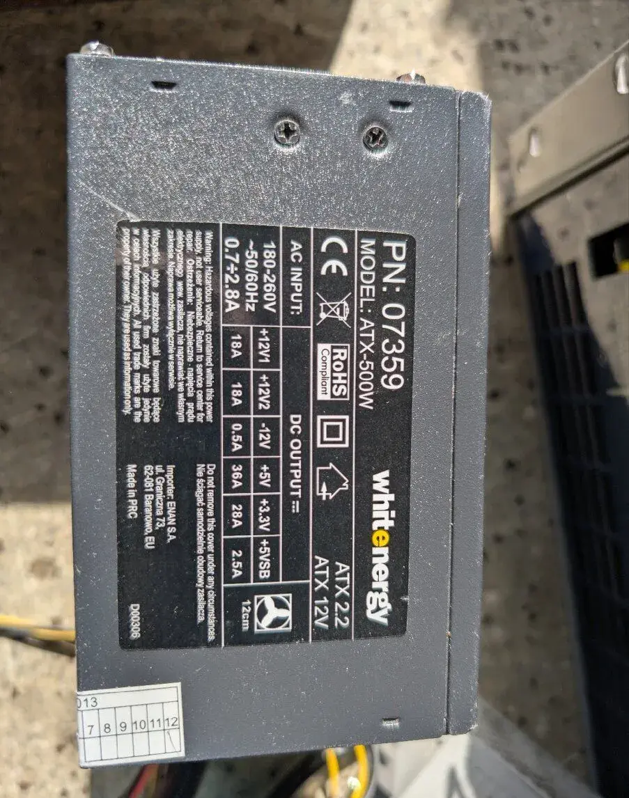Pc zdroj 500W