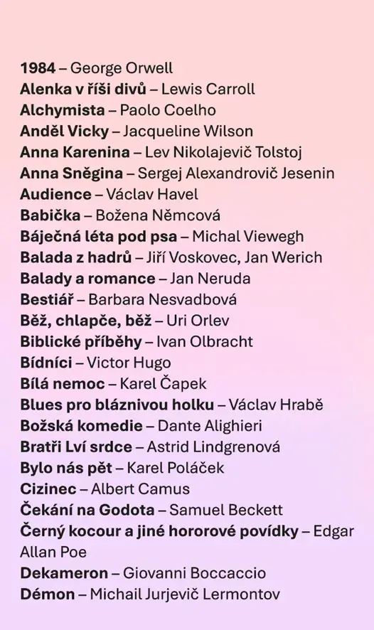 Vypracované maturitní otázky - český jazyk (ČJ) - četba