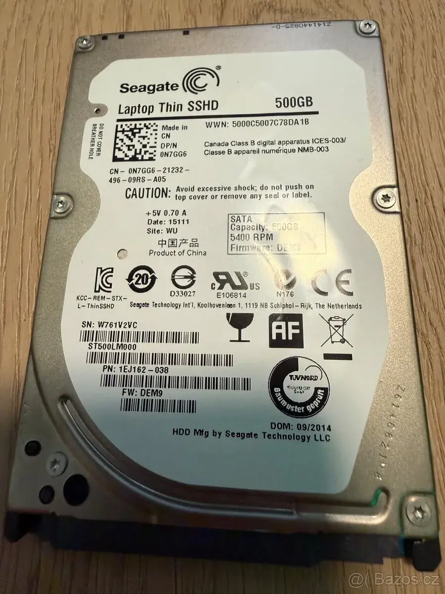 P> HDD 500GB Seagate 2,5"