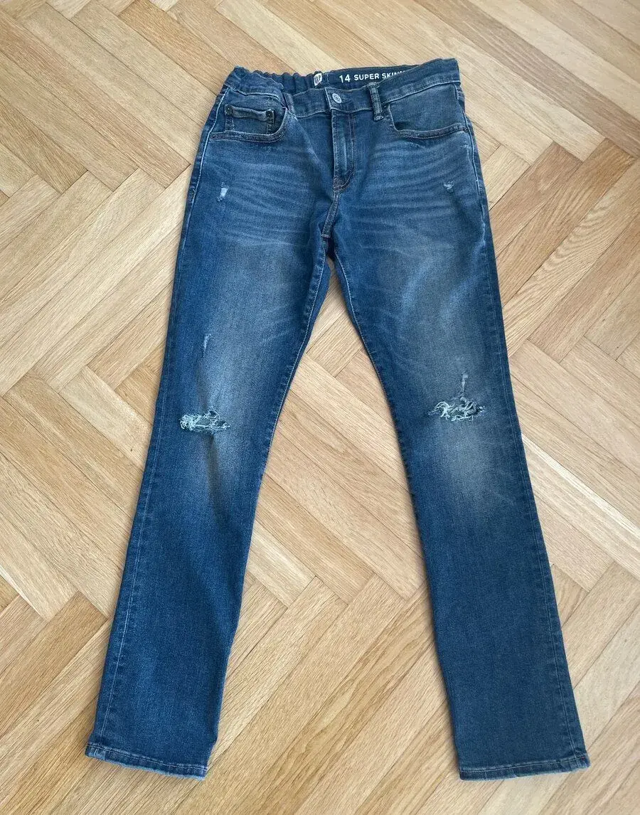 Dětské roztrhané džíny GAP 155 cm (12/14 let) NOVÉ