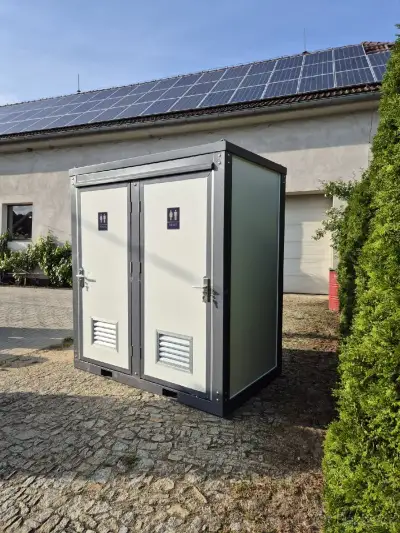 Dvojitý sanitární kontejner / Mobilní WC (2 kabiny) WC+WC