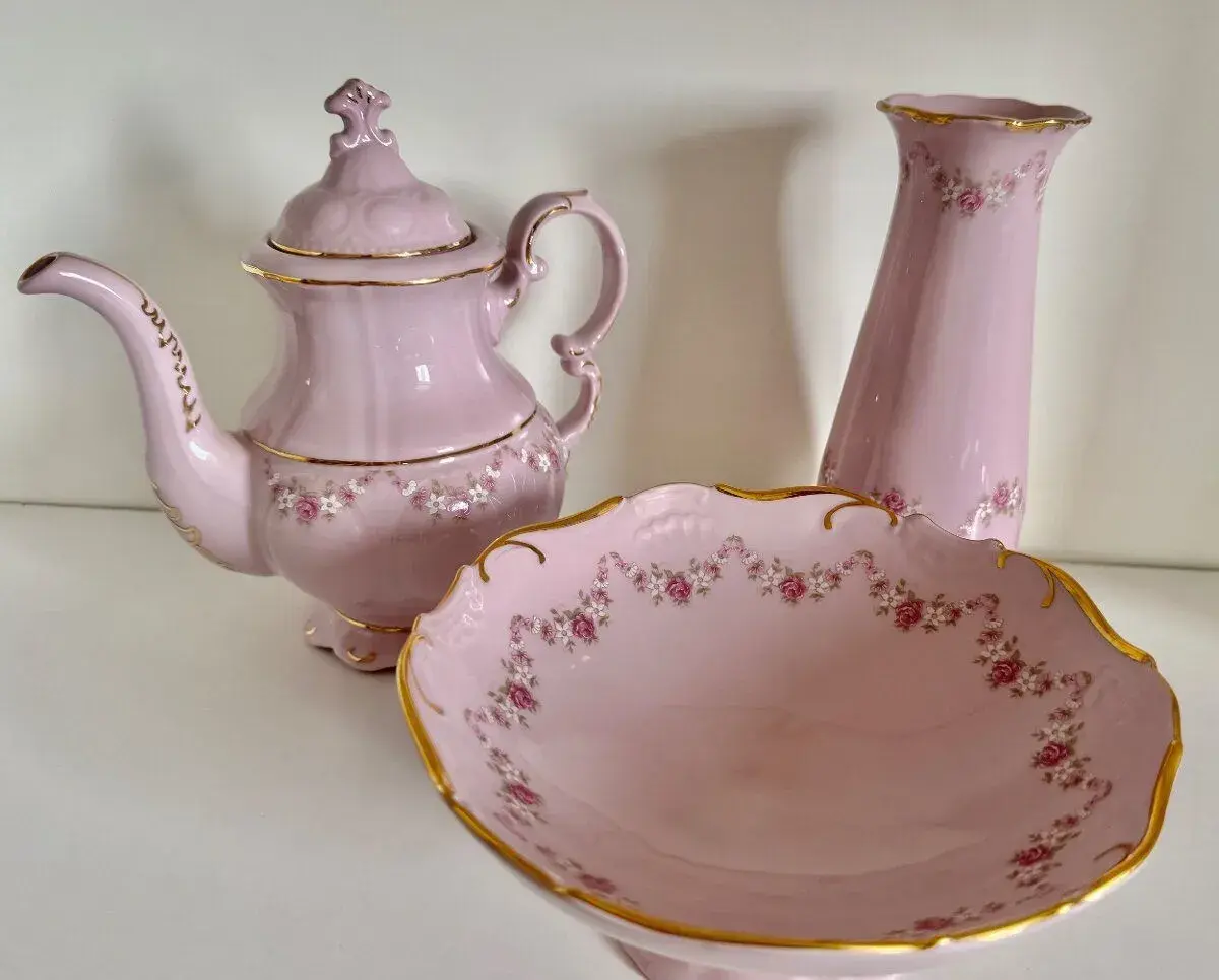 Růžový porcelán Leander Sonáta