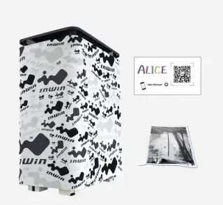 InWin Alice, studená šedá/tmavě šedá