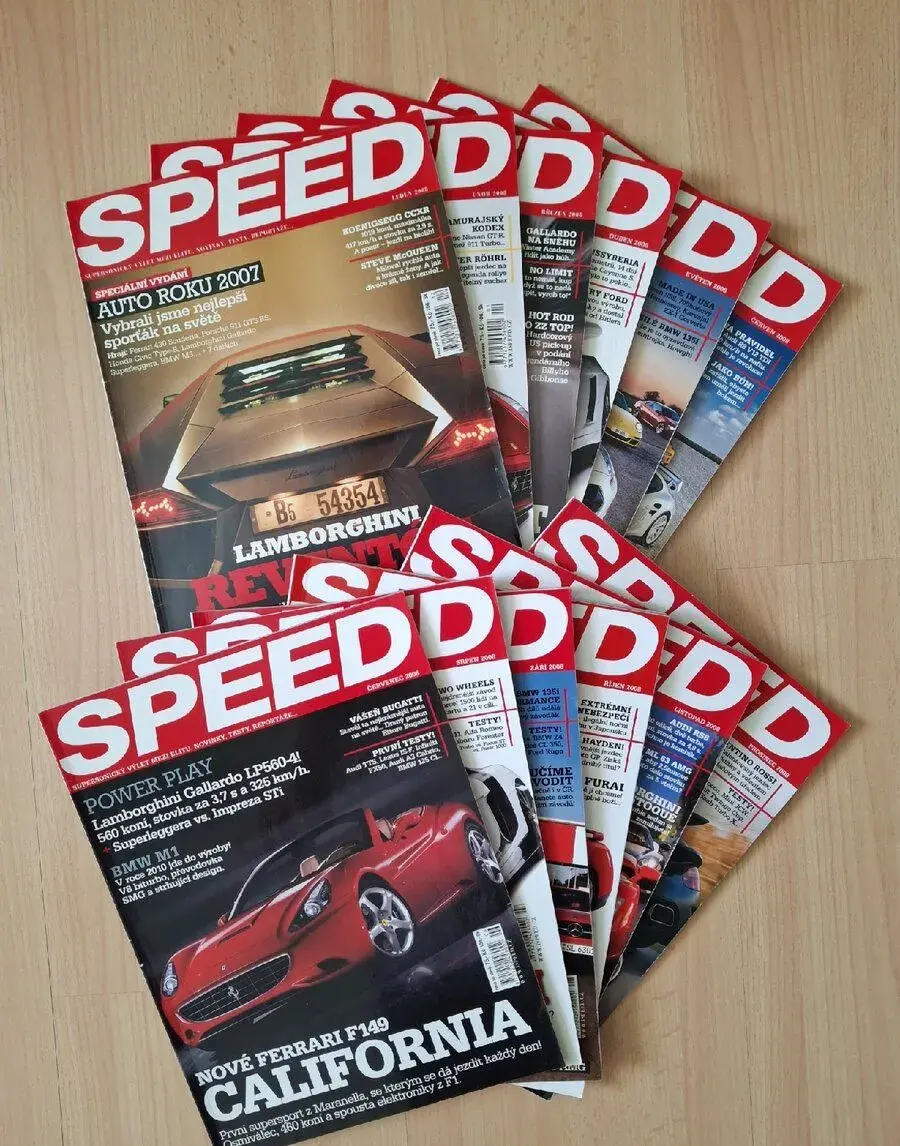 Časopisy SPEED, kompletní ročníky 2008 - 2013