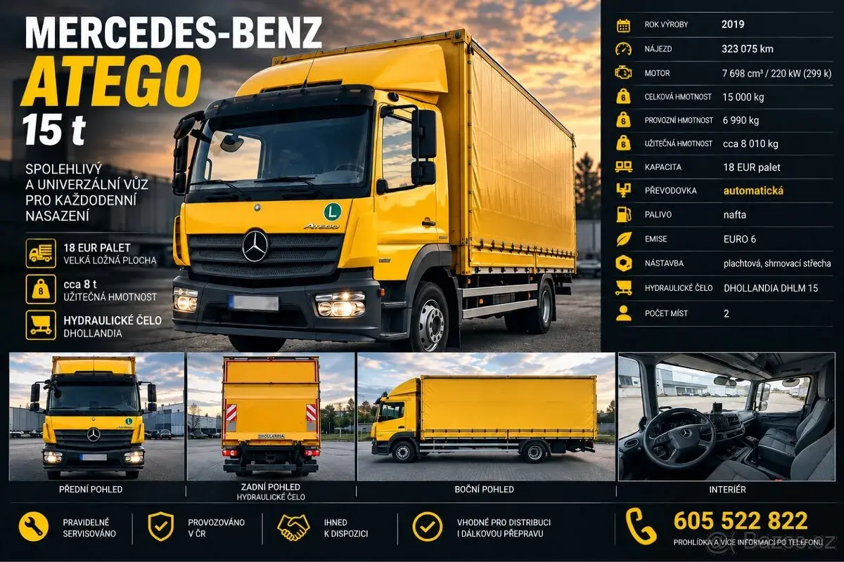 Mercedes-Benz Atego – 2019, 323 075 km