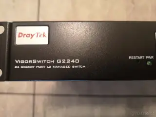 Switch Vigor Draytek 2240 - L2 managed, 24 gigabit + 4SFP
