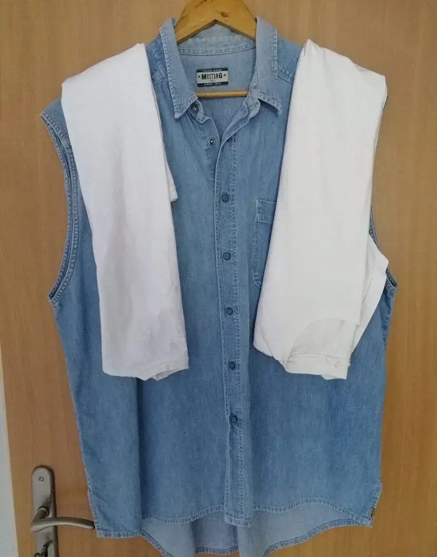 Džínová polokošile MUSTANG XXL