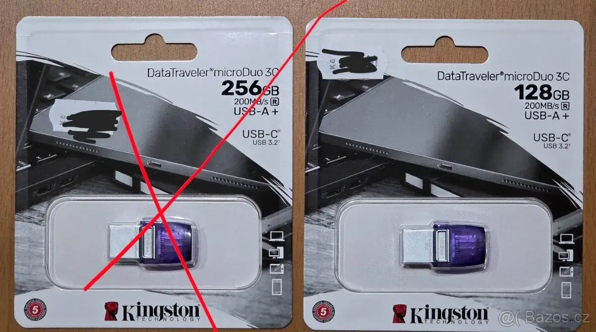 Kingston DataTraveler MicroDuo 3C 128Gb a 256Gb
