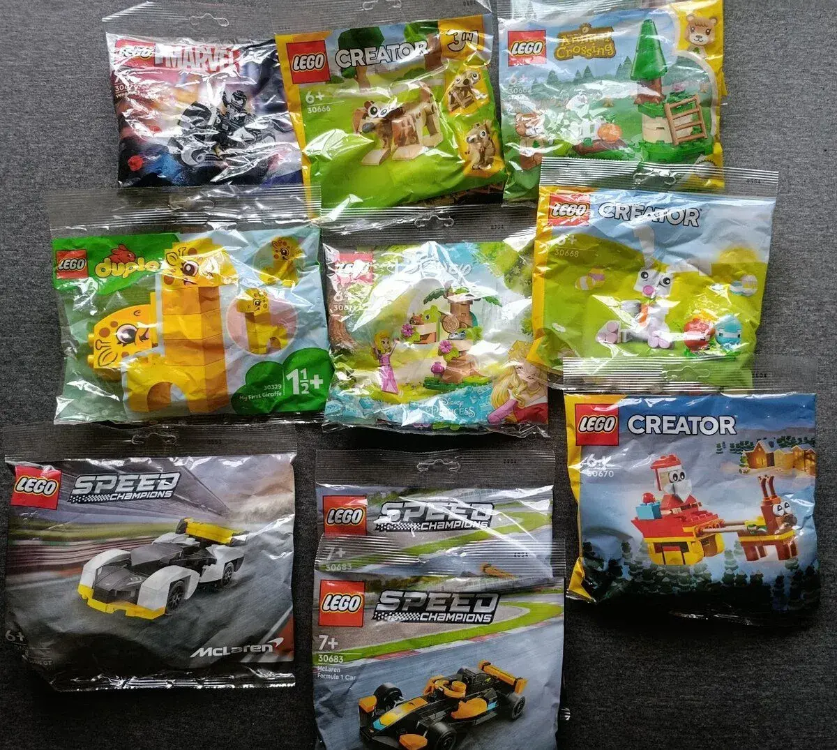 Velká sada LEGO polybagů (11 ks) – Nové