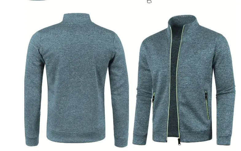 NOVÝ PÁNSKÝ SVETR XXL – TMAVĚ MODRÝ – ZIP – ELEGANTNÍ