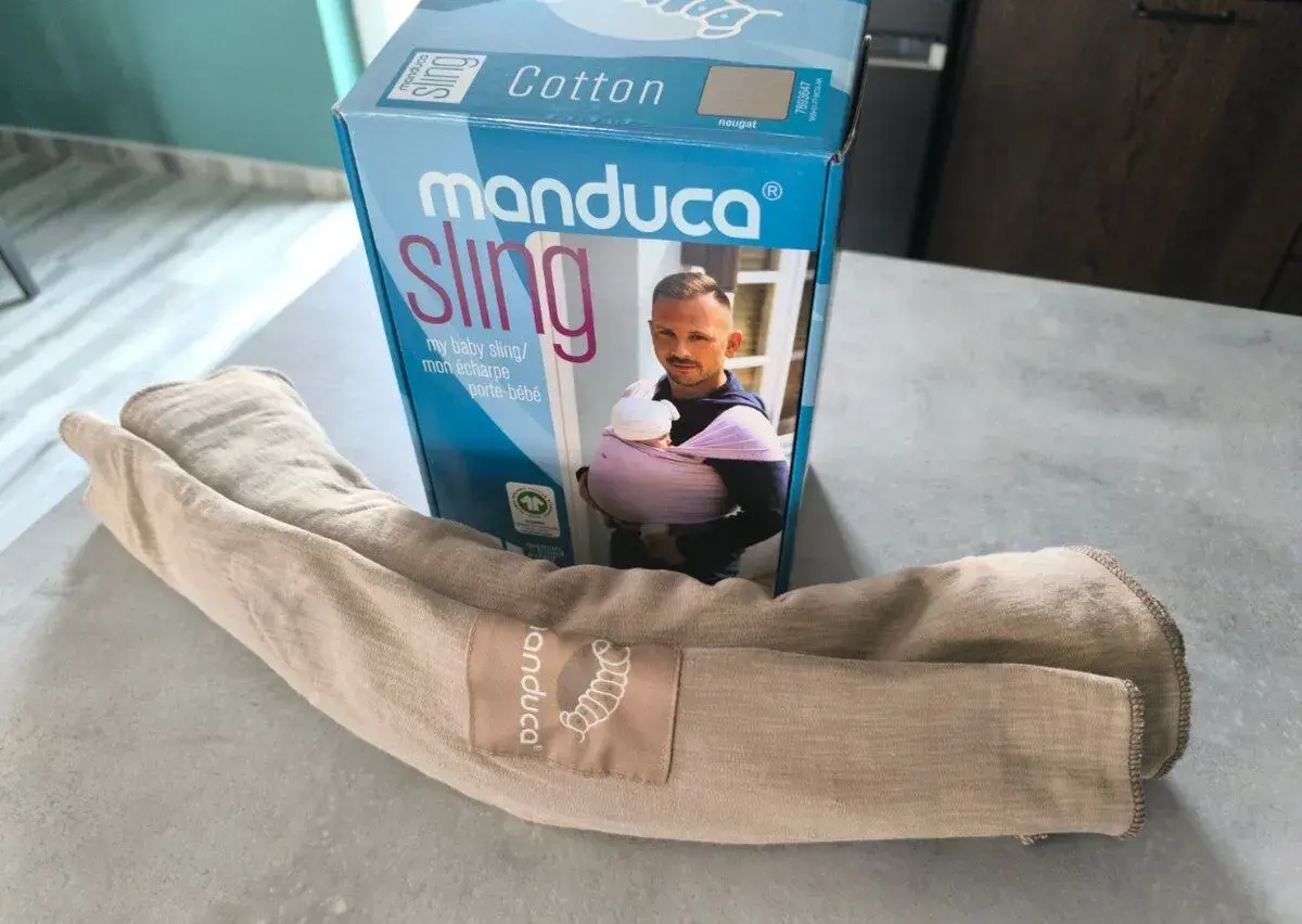 Elastický šátek na nošení dětí Manduca