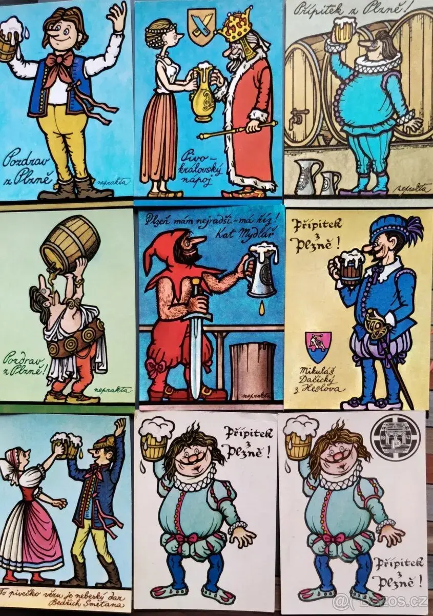 Pohlednice NEPRAKTA -POZDRAV z Plzně