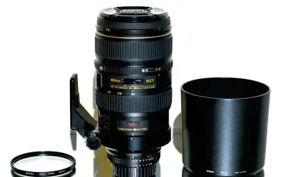 Nikon AF Nikkor 80-400mm D VR + UV 77mm STAV