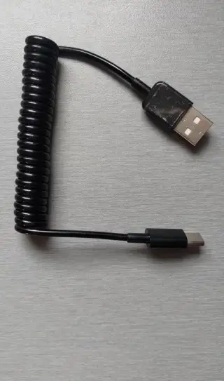 spirálový kabel USB-A USB-C