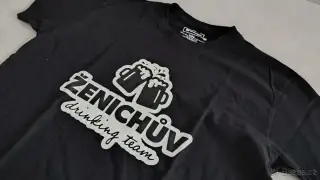 Tričko vel. L Ženichův drinking team - rozlučka se svobodou