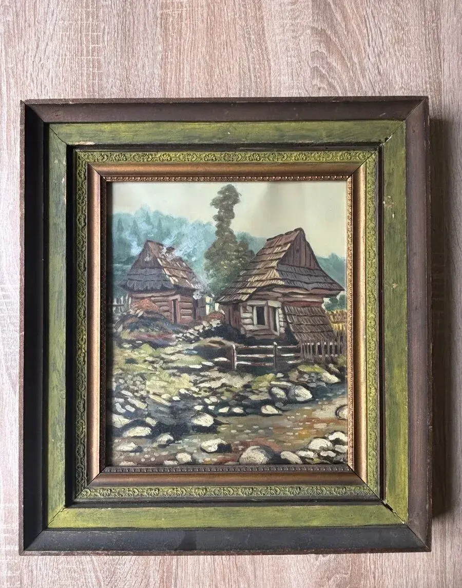Obraz olej na kartonu 45cm x 51cm