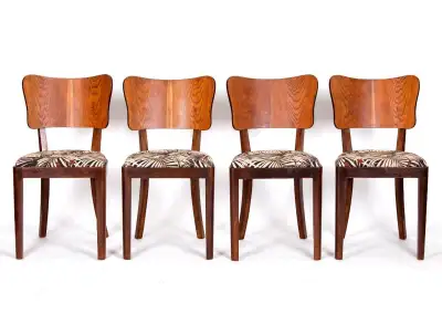 dubové ArtDeco židle po přečalounění