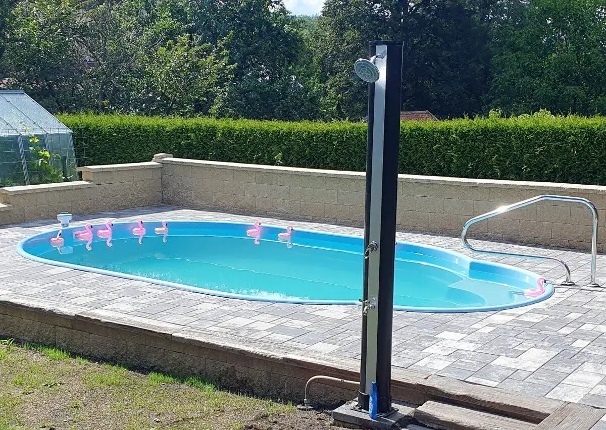 Bazén - sklolaminát - 4,0 x 2,5 x 1,25 m nový nepoužitý