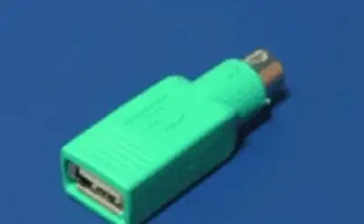 Redukce USB A female na PS/2 male.