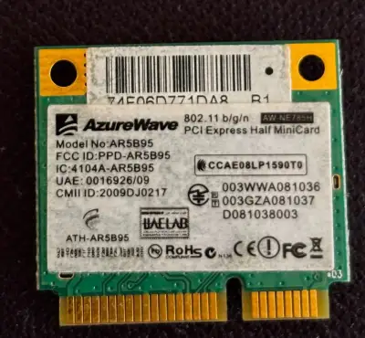 AzureWave AR5B95 WiFi karta do notebooku