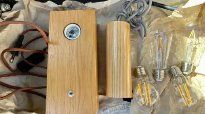 Dubové stropní závěsné svítidlo lustr E27 PC 1 tis