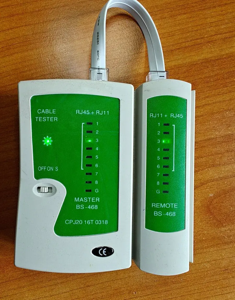 Tester BS-468 Ethernet UTP,STP kabelů - RJ-45, RJ-11
