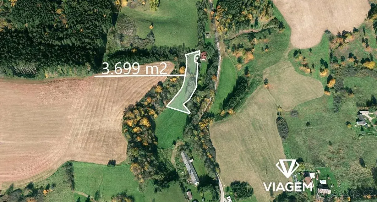 Zahrada 3 699 m², Podíl 25 % o výměře 925 m²