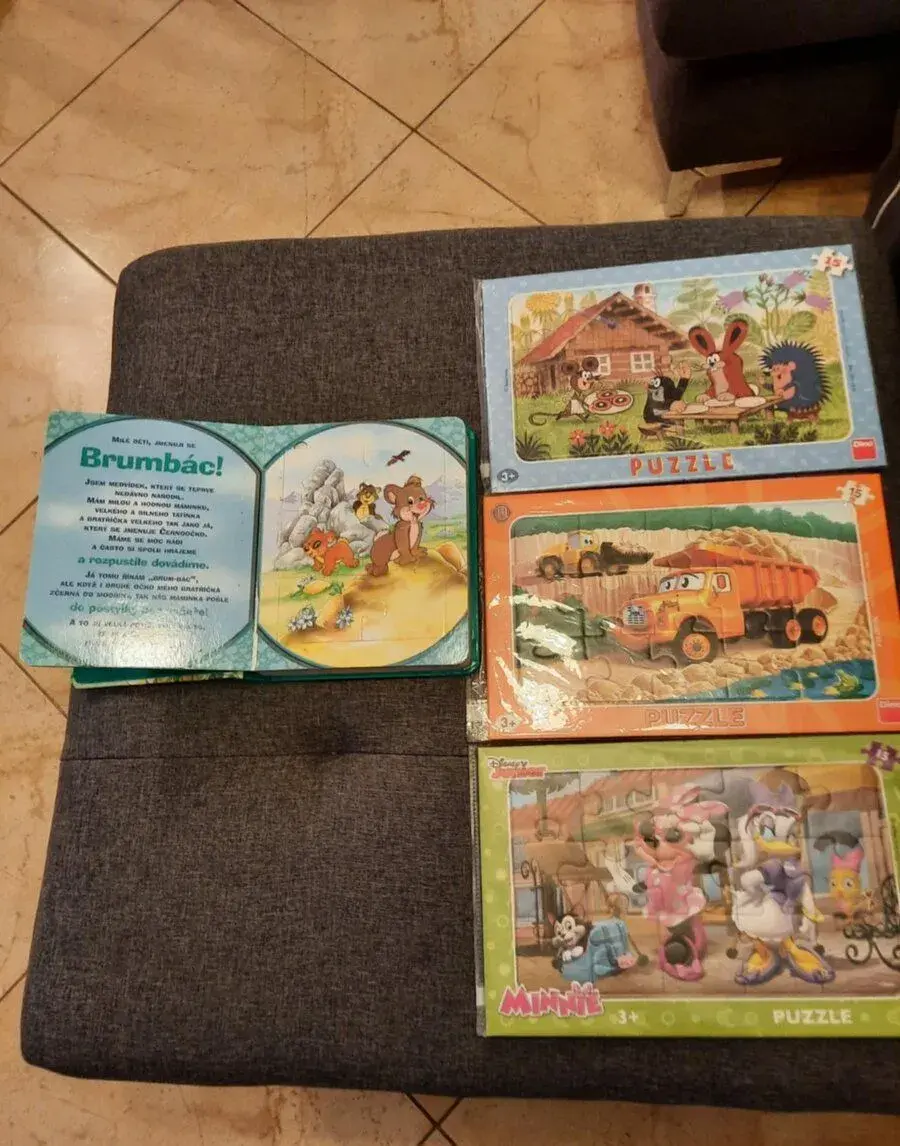 Puzzle skládačky+knížka