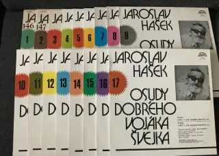 Osudy dobrého vojáka Švejka komplet set 17 desek