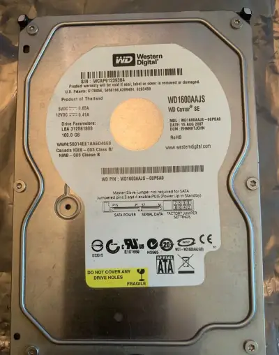 Pevný disk WD1600AAJS 160GB