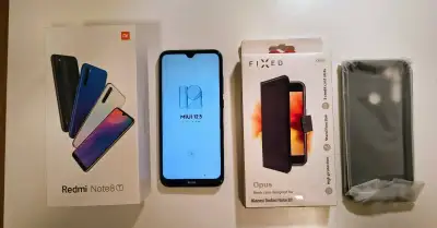 Xiaomi Redmi Note 8T 4GB/64GB černý – velmi pěkný s krytem