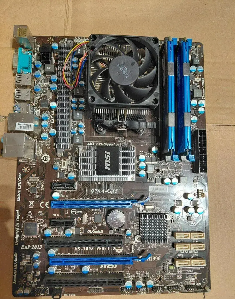 Deska AM3 + RAM + CPU + 4x disk