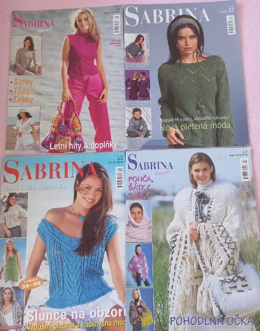 Staré krásné časopisy, pletená móda