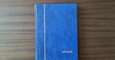 Zásobník ( Album ) na známky SCHAUBEK + známky