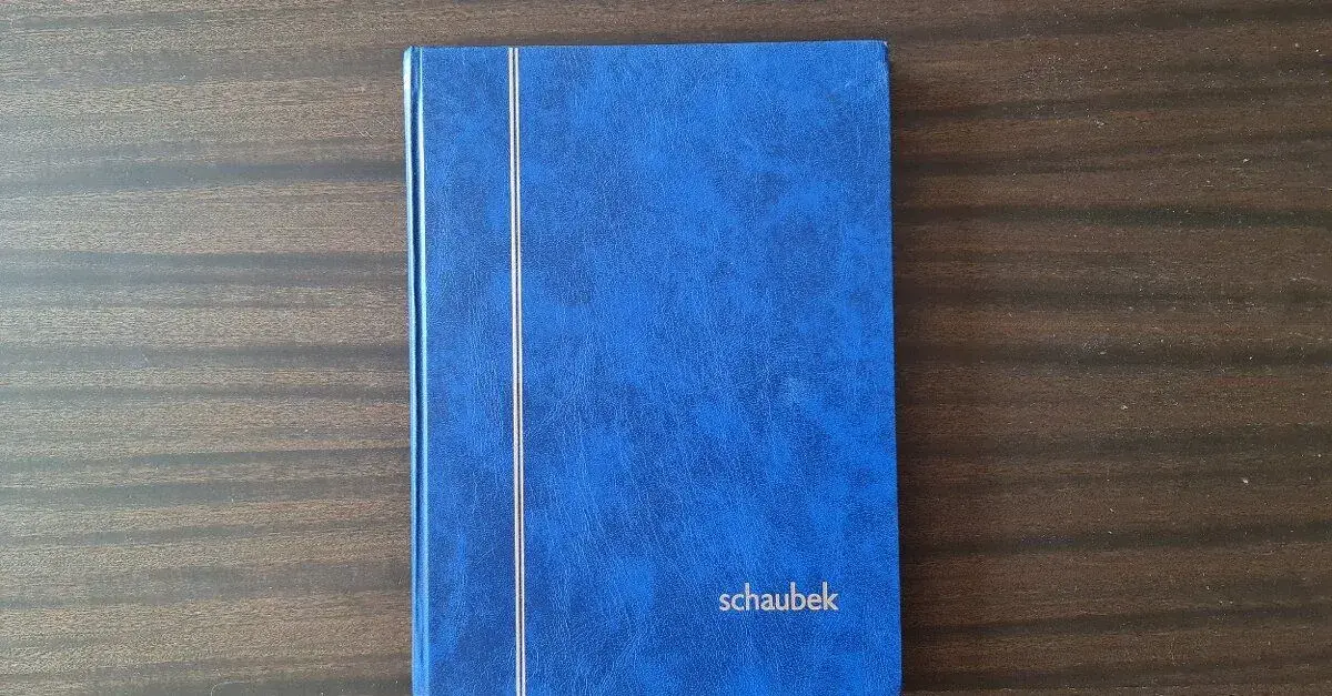 Zásobník ( Album ) na známky SCHAUBEK + známky