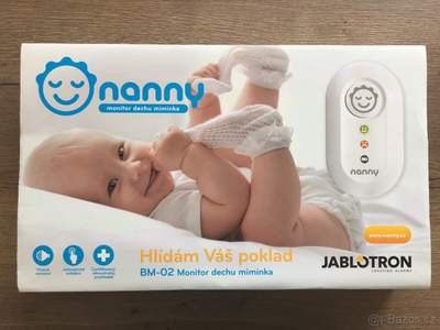 Monitor dechu Nanny se 2 podložkami