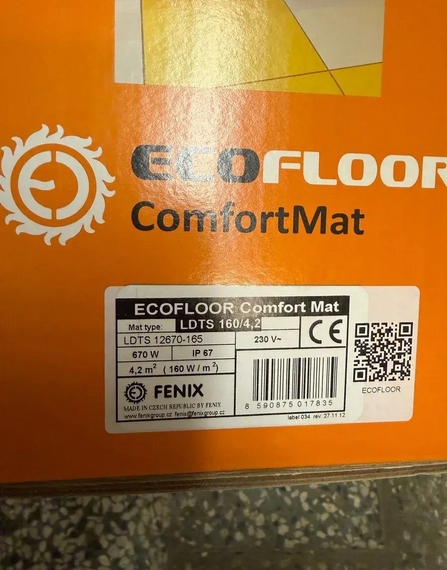 Topná rohož ECOFLOOR Comfort Mat LDTS 160/4,2