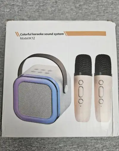 Karaoke bluetooth set - reproduktor + 2 mikrofony