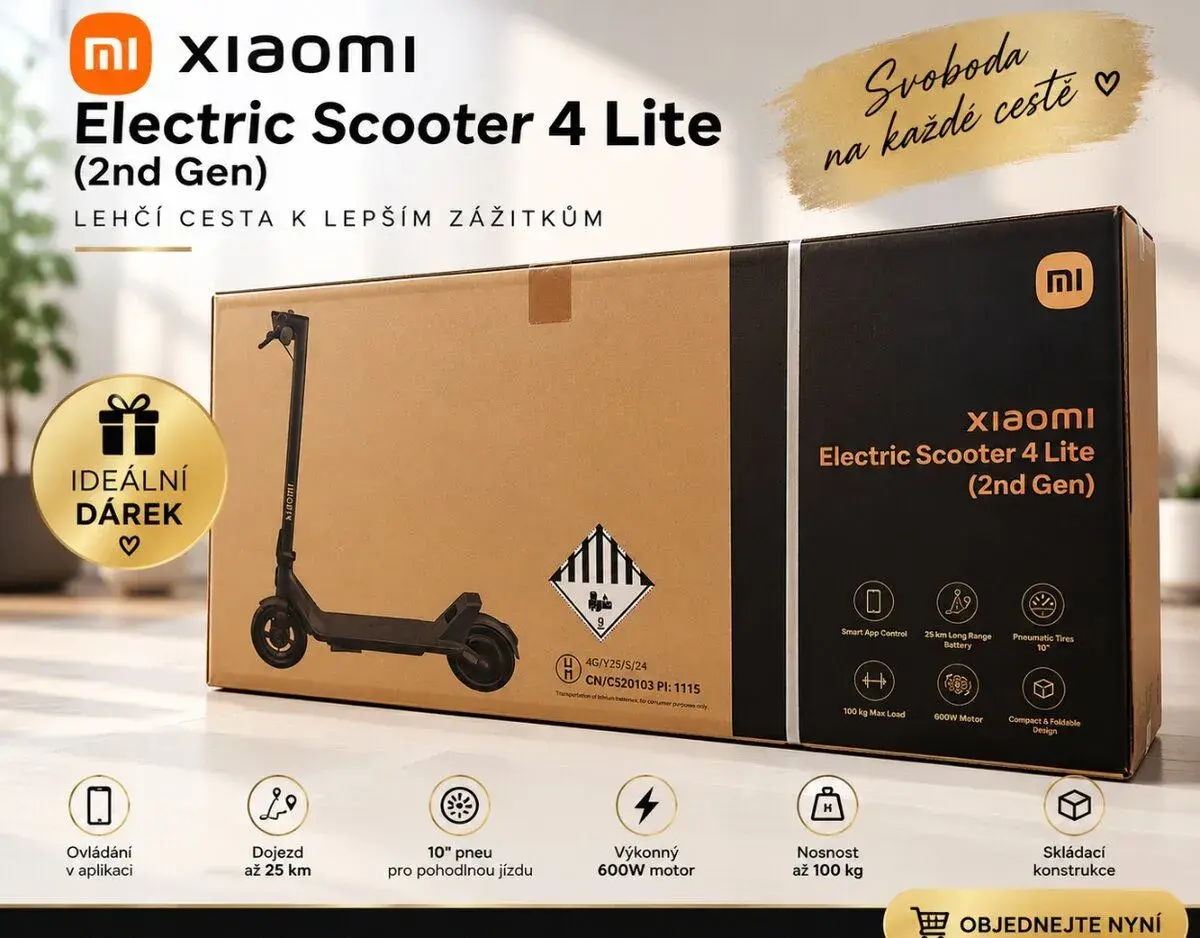 Nová Xiaomi electric scooter 4 lite (2 nd gen)