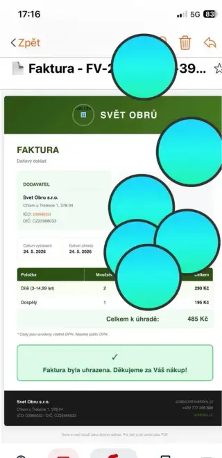 Vstupenky “svět obru”