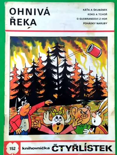 ČTYŘLÍSTEK č. 152/1988 OHNIVÁ ŘEKA