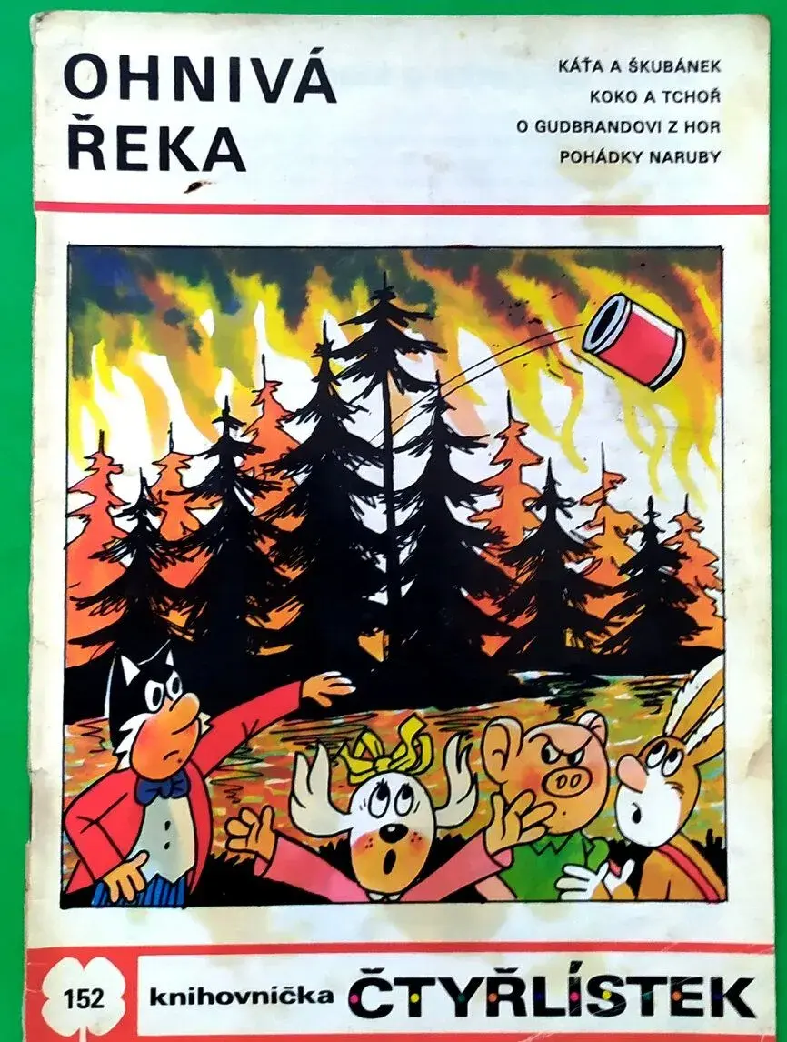 ČTYŘLÍSTEK č. 152/1988 OHNIVÁ ŘEKA